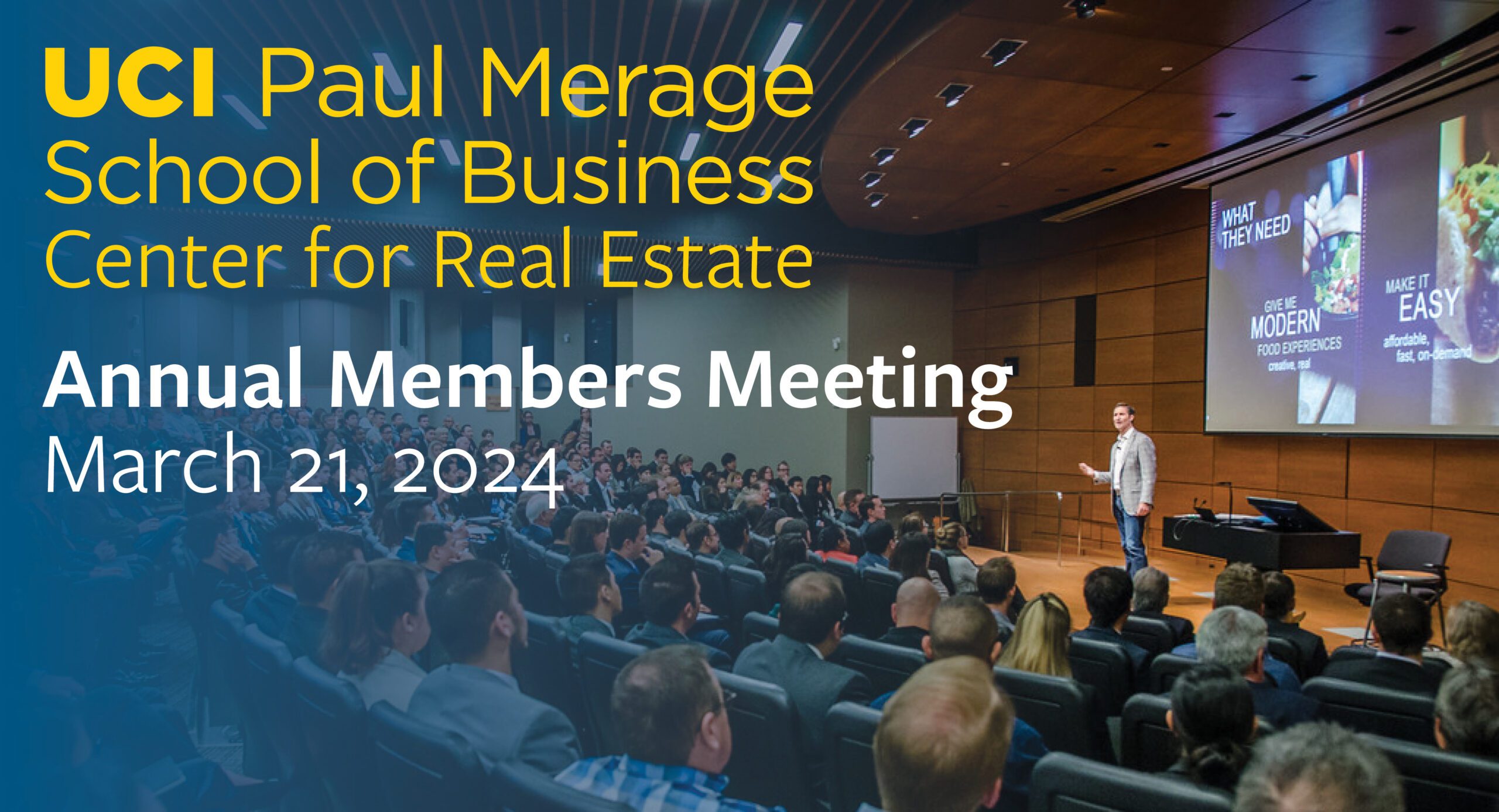 UCI Center for Real Estate Annual Meeting